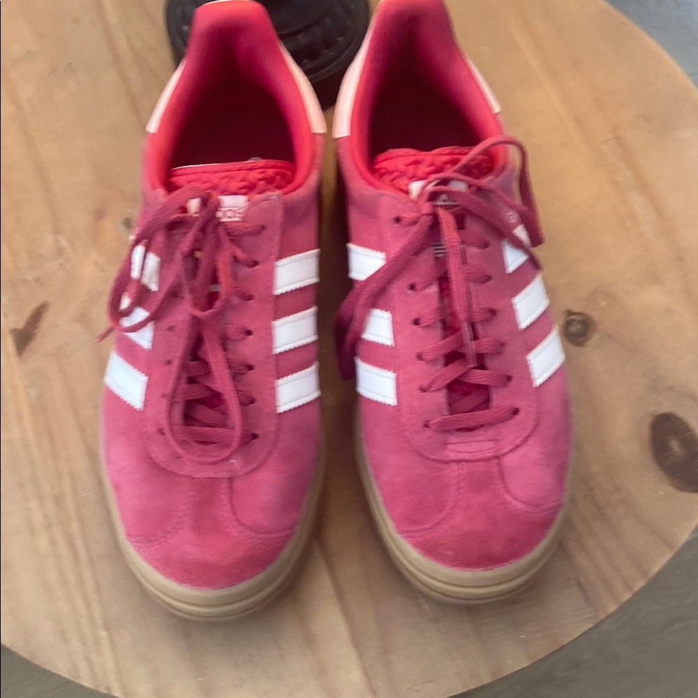 Adidas Pink Suede Sneakers